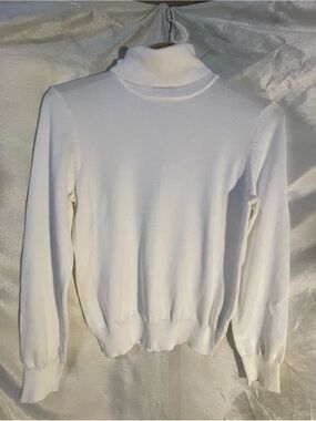 Madison Cream Ribbed Turtleneck Sweater